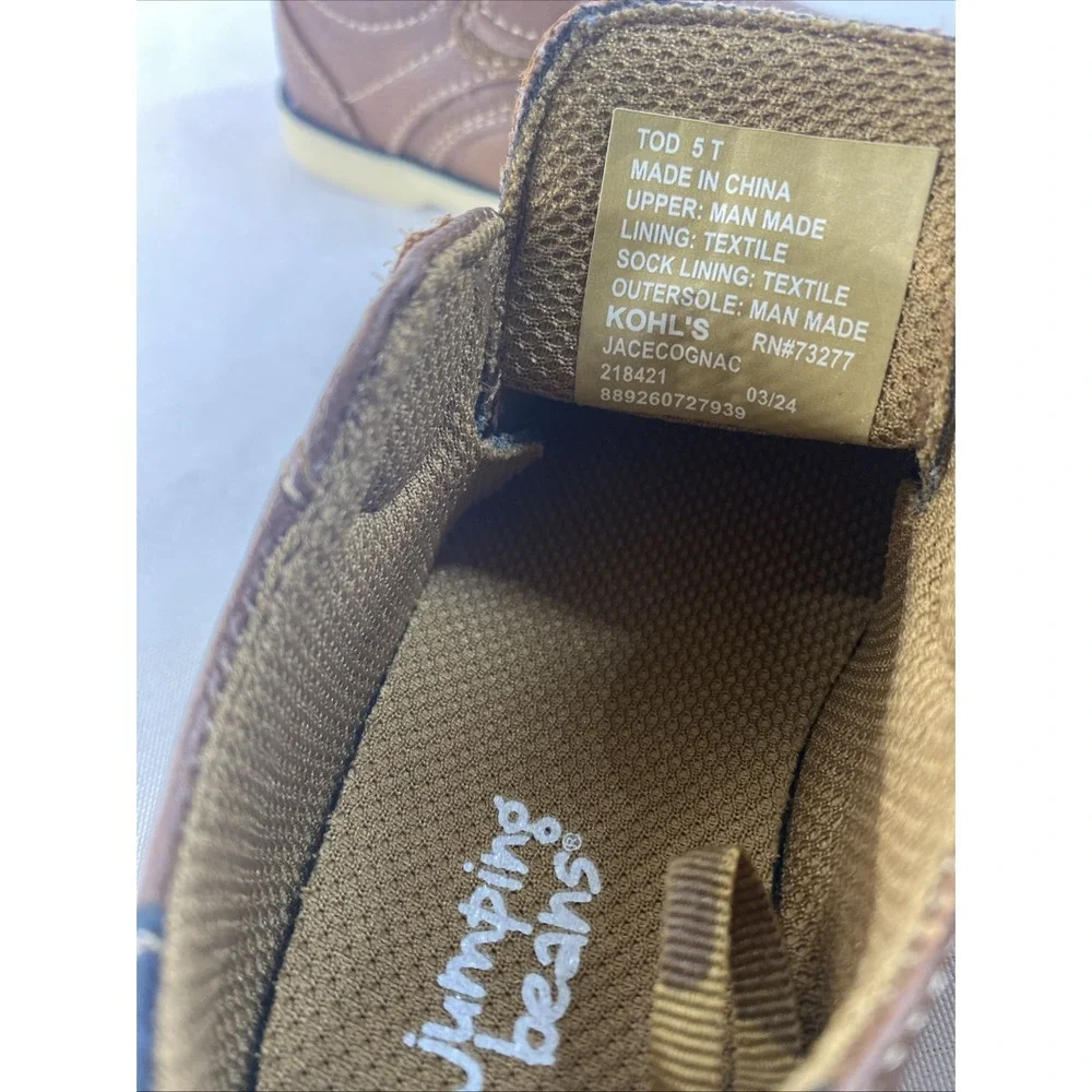 Jumping‎ Beans® Jace Toddler Oxford Shoes, Jacecognac 5T No Box